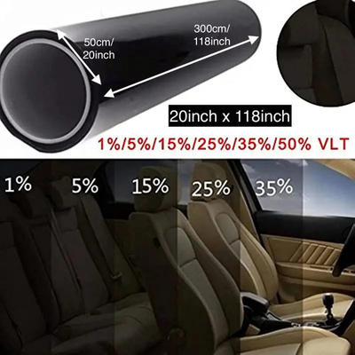 밍투 NX50 VLT50% 블랙 울트라 클리어 태양 제어 나노 세라믹 자동차 열 UV 블록 전문 창문 색칠 접착 필름