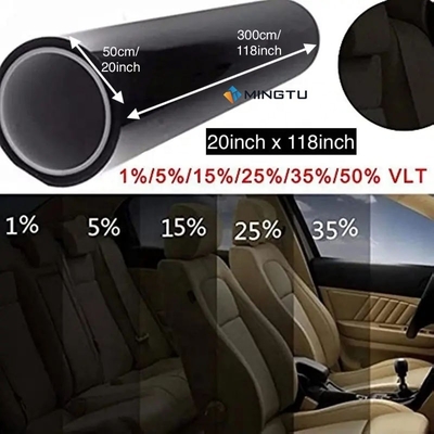 밍투 항 노란색 자동차 태양 필름과 VLT5% 색소로 운전 경험을 향상하십시오.