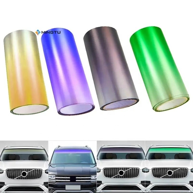 10 자동차용 UV 창문 필름 Mingtu NX50 VLT50% Hight PET 태양 창문 색조 반 노란색