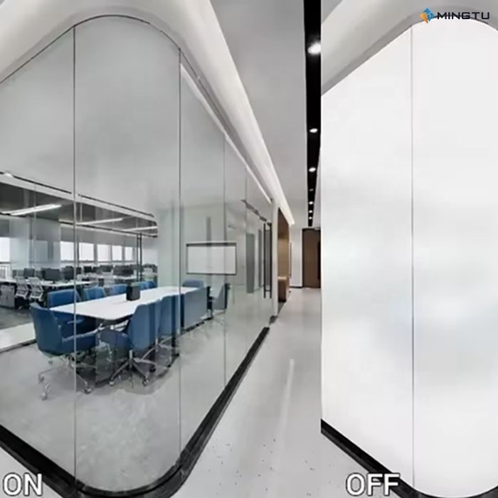 고 맑음 자 접착성 전자 전환 가능한 스마트 색상 필름