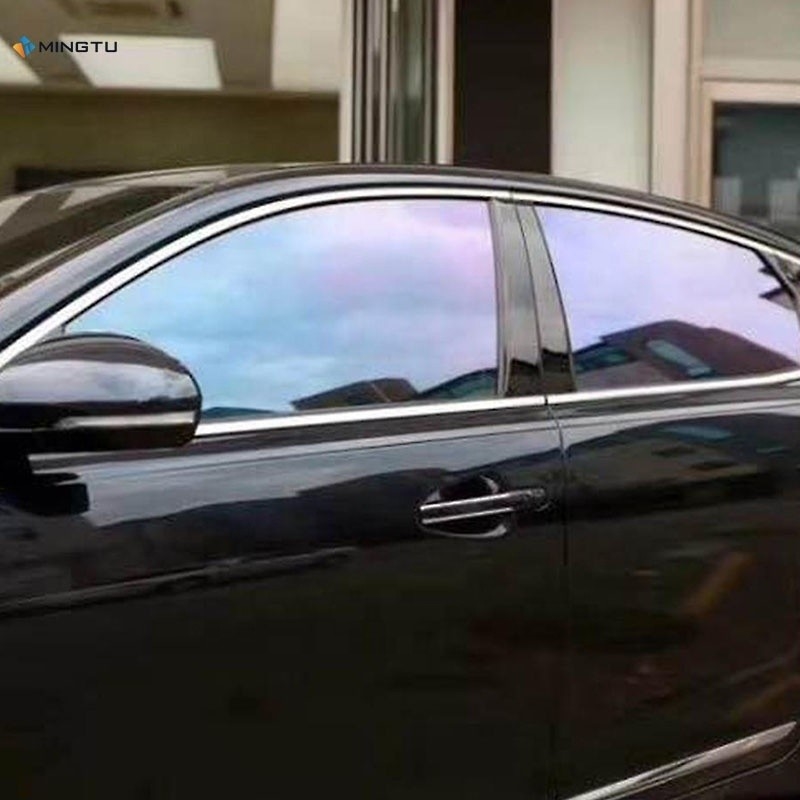 카멜레온 필름 파란색에서 빨간색으로 변경 자동차 창문 색조 Vlt70% 태양 스티커 PET 디자인 스타일